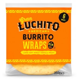 G LUCHITO BURRITO WRAPS 360G