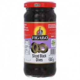 FIGARO OLIVES BLK SLICE 130g