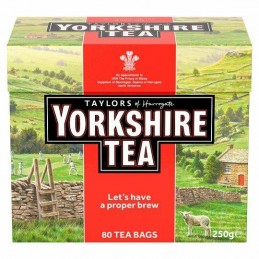 YORKSHIRE RED 80 TEA BAGS 250G