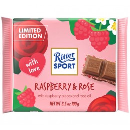 RITTER RASPBERRY & ROSE 100G