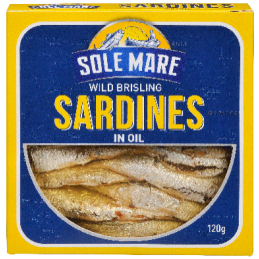 Sole Mare Sardines in Oil 120