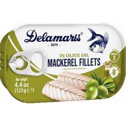 DEL M MACKEREL O/OIL 125g