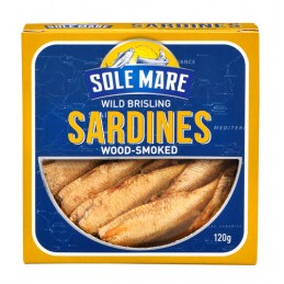 SM sardines wood smoked 120g