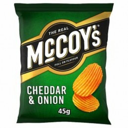 MCCOYS CHEDDAR ONION CHIPS 45G