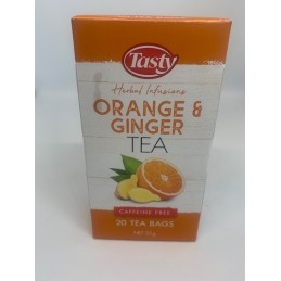 TASTY ORANGE & GINGER TEA x...