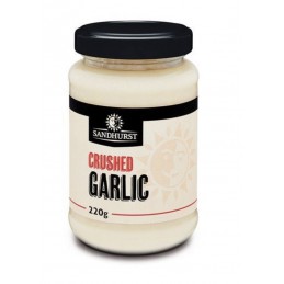 SANDHURST CRUSHED GARLIC 220G