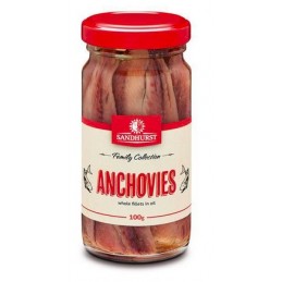 SANDHURTS ANCHOVY FILLETS 100G