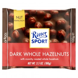 RITTER DK WH HAZELN 100G