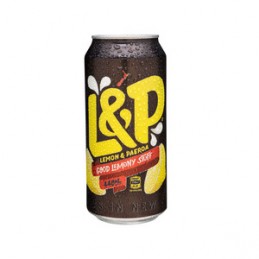 L & P soda can 440ml
